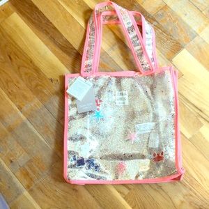 Zara girls underwater glitter tote